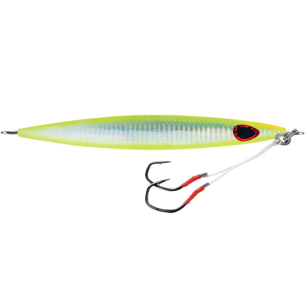 Williamson Kensaki 120 Jig - 5.25" - 4.25oz - UV Chartreuse Glow Zebra [KSJ120UVCGZ]