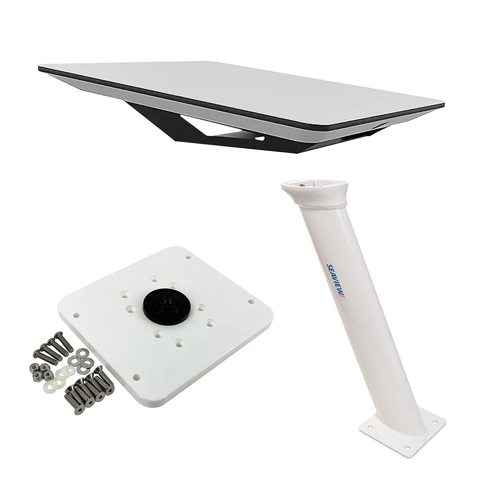 KVH Starlink Flat Panel Kit w/24" Seaview Pedestal Mount  Adastlka Starlink Top Plate [72-1048-SV24]