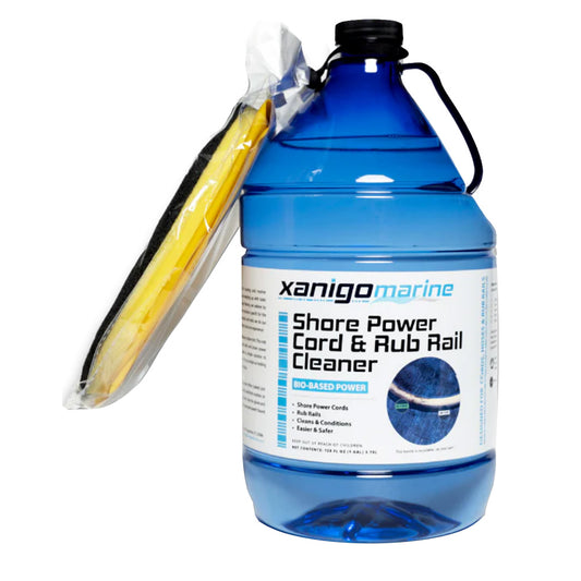 Xanigo Marine Shore Power Cord  Rub Rail Cleaner w/Glove - 1 Gallon [XMSPC1G]