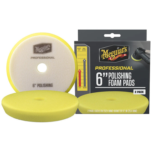 Meguiar's Professional 6" Polishing Foam Pads *2-Pack [M6PFP2]