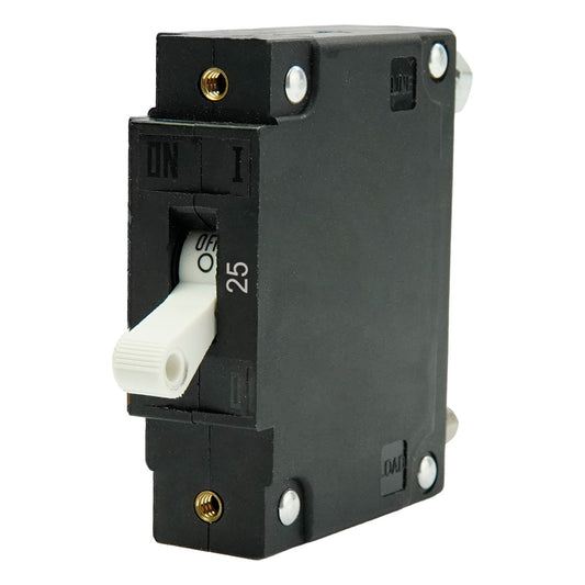 Egis C Series White Toggle Panel Mount Circuit Breaker - Single Pole 25A [3501-025]
