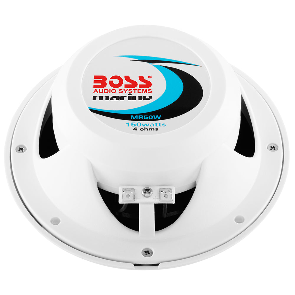 Boss Audio MR50W 5.25" Round Marine Speakers - (Pair) White [MR50W]