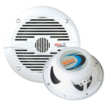 Load image into Gallery viewer, Boss Audio MR60W 6.5&quot; Round Marine Speakers - (Pair) White [MR60W]
