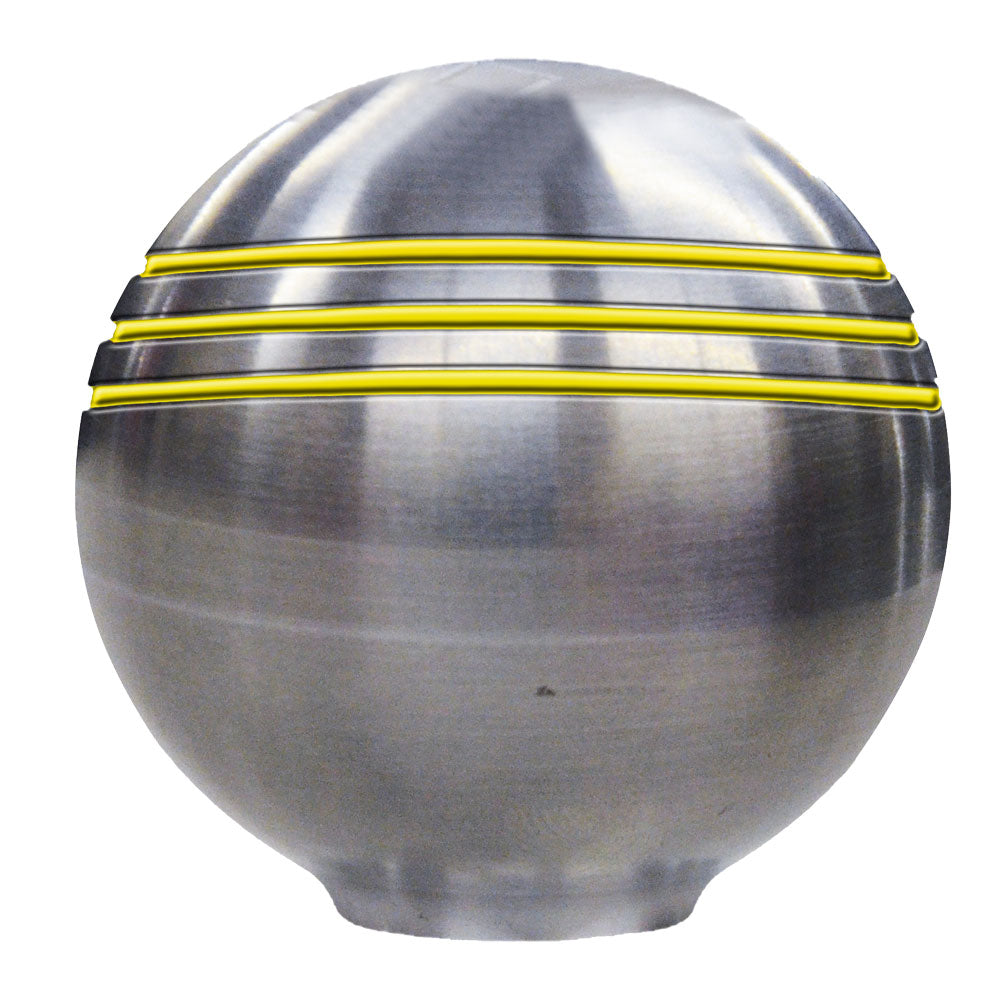 Schmitt  Ongaro Throttle Knob - 1-u215e" - Gold Grooves [50048]