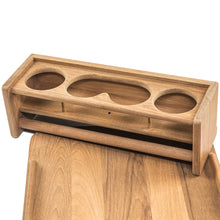 Load image into Gallery viewer, Whitecap Teak Drinkholder w/Removable Cockpit Table Top - Holds 4 Glasses [61394]
