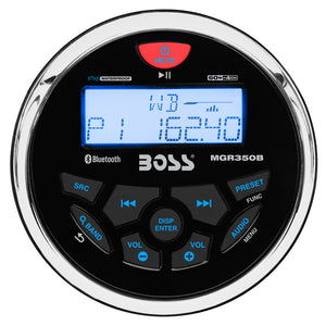 Boss Audio MGR350B Marine Gauge Style Radio - MP3/AM/FM/RDS Receiver [MGR350B]