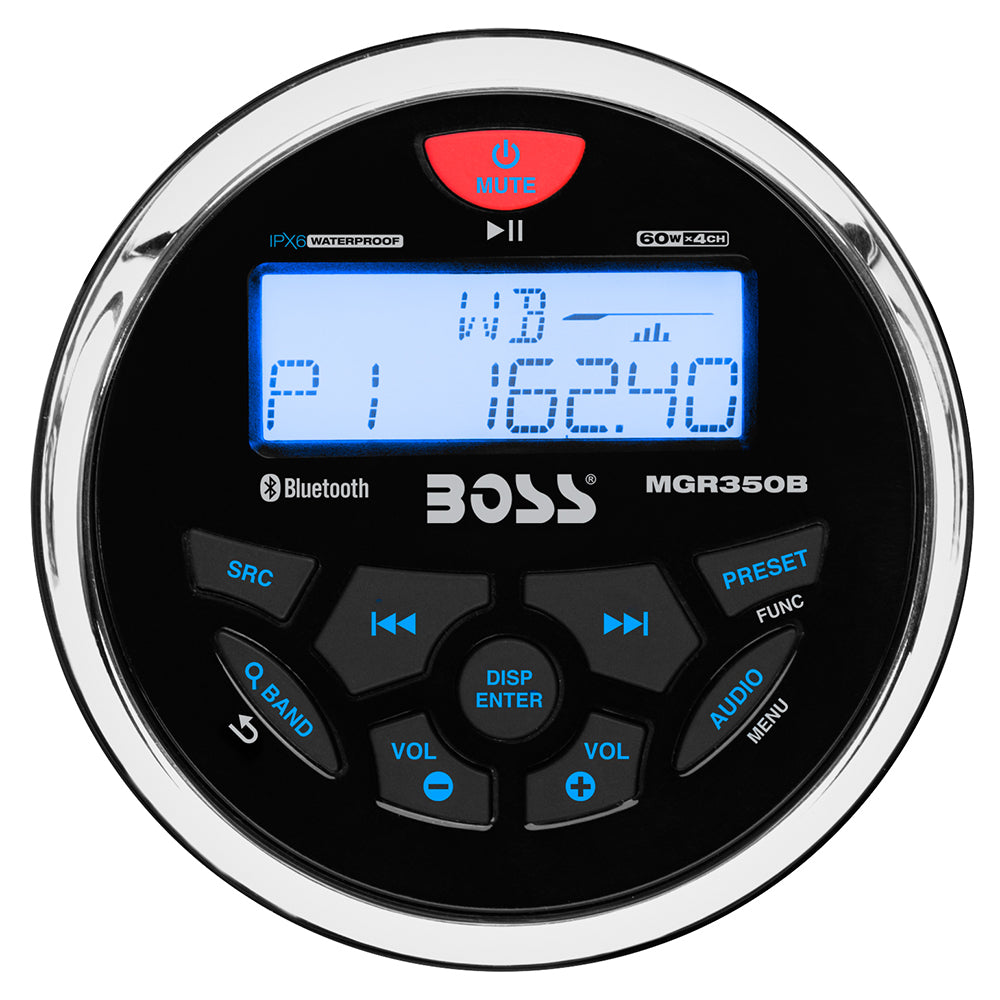 Boss Audio MGR350B Marine Gauge Style Radio - MP3/AM/FM/RDS Receiver [MGR350B]