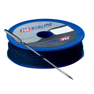 Robline Waxed Tackle Yarn Whipping Twine Kit w/Needle - Dark Navy Blue - 0.8mm x 40M [TY-KITBLU]