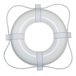 Taylor Made Foam Ring Buoy - 20" - White w/White Rope [360]
