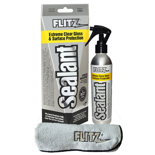 Flitz Sealant Spray Bottle w/Microfiber Polishing Cloth - 236ml/8oz *Case of 6* [CS 02908CASE]