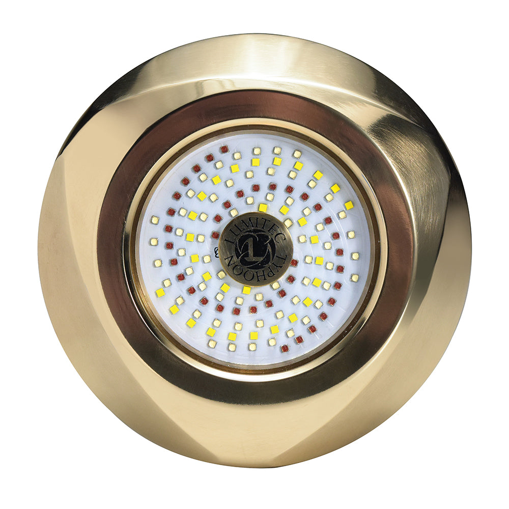 Lumitec Typhoon Underwater Bronze Thru-Hull LED Light - RGBW Spectrum [101449]