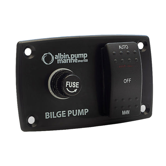 Albin Pump 3-Way Bilge Panel - 12/24V [01-66-027]