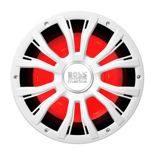 Boss Audio MRG10W 10" Marine 800W Subwoofer w/Multicolor Lighting - White [MRGB10W]