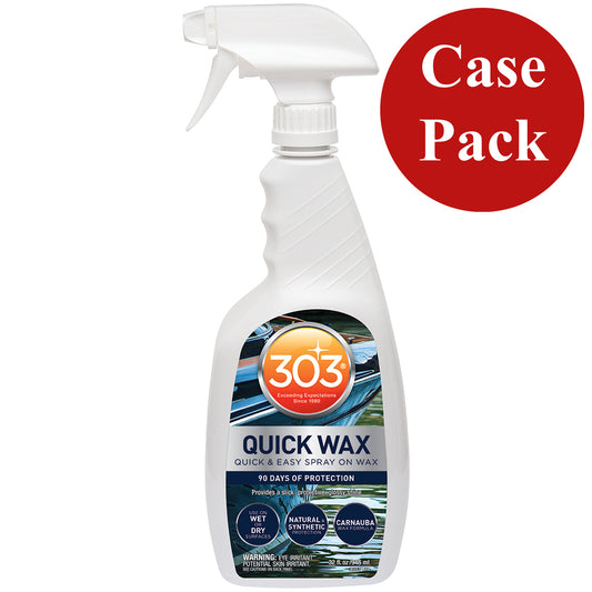 303 Marine Quick Wax with Trigger Sprayer - 32oz *Case of 6* [30213CASE]