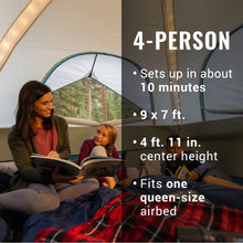 Load image into Gallery viewer, Coleman OneSource Rechargeable 4-Person Camping Dome Tent w/Airflow System  LED Lighting [2000035457]
