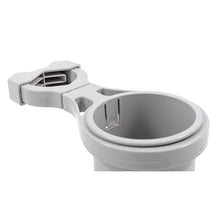 Load image into Gallery viewer, Camco Clamp-On Rail Mounted Cup Holder - Small for Up to 1-1/4&quot; Rail - Grey [53093]
