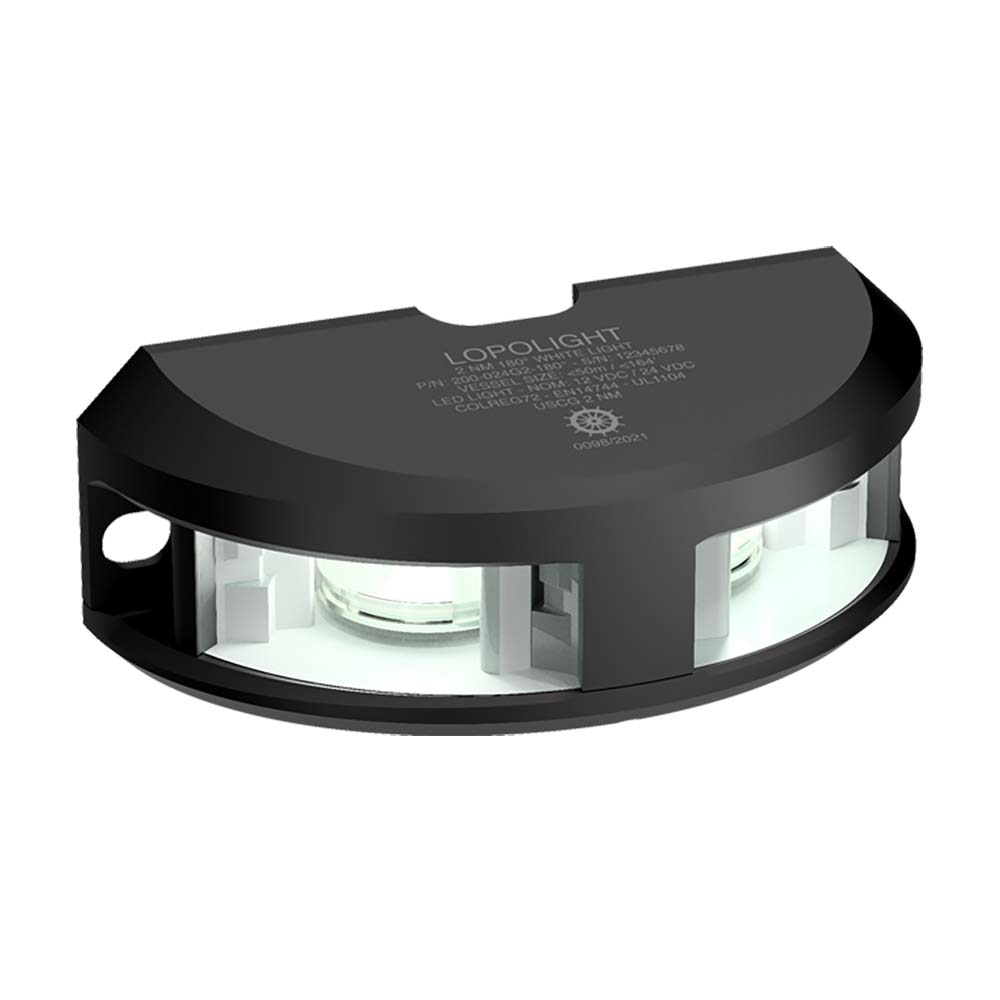 Lopolight Series 200-024 - Navigation Light - 2NM - Vertical Mount - White - Black Housing [200-024G2-B]