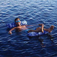 Load image into Gallery viewer, Aqua Leisure 4-In-1 Monterey Hammock Supreme XL 53&quot; x 31.5&quot; - Hibiscus Pineapple Royal Blue [APL18904S2]
