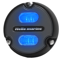 Load image into Gallery viewer, Hella Marine Apelo A1 Blue White Underwater Light - 1800 Lumens - Black Housing - Charcoal Lens [016145-001]
