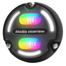Load image into Gallery viewer, Hella Marine A2 RGB Underwater Light - 3000 Lumens - Black Housing - Charcoal Lens w/Edge Light [016148-001]
