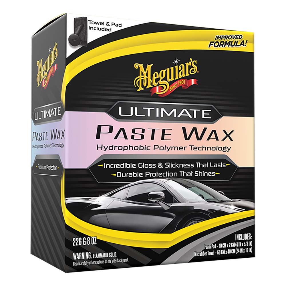 Meguiars Ultimate Paste Wax - Long-Lasting, Easy to Use Synthetic Wax - 11oz [G210608]