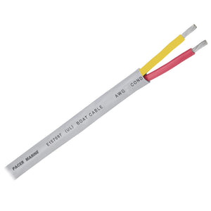 Pacer 12/2 AWG Round Safety Duplex Cable - Red/Yellow - Sold By The Foot [W12/2RYW-FT]