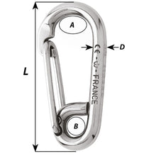 Load image into Gallery viewer, Wichard Symmetric Carbin Hook - 120mm Length - 15/32&quot; [02317]
