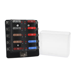 Cole Hersee Standard 10 ATO Fuse Block w/LED Indicators [880023-BP]