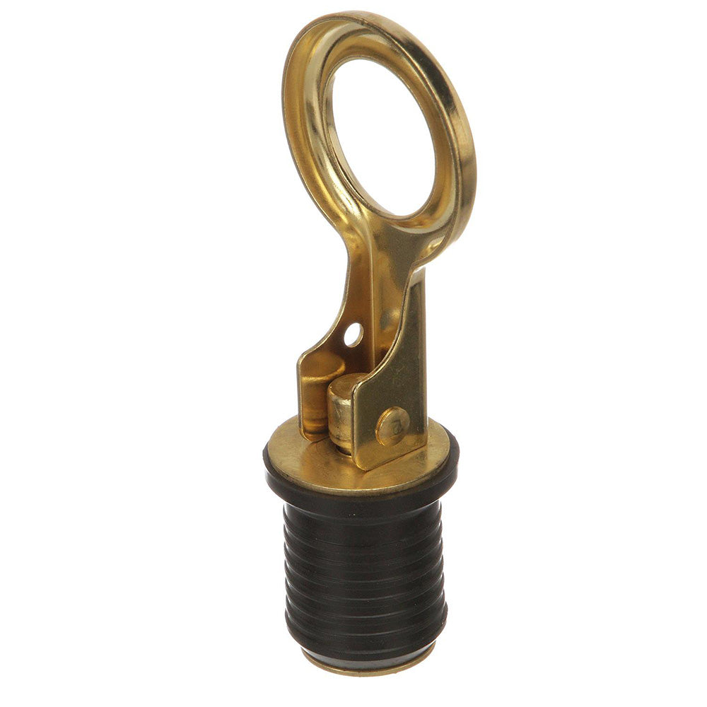 Attwood Snap-Handle Brass Drain Plug - 1