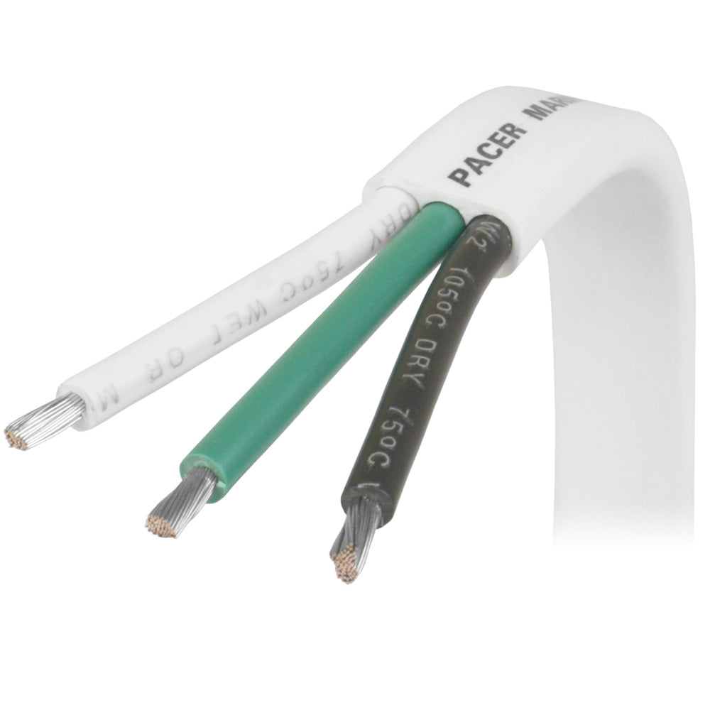 Pacer 6/3 AWG Triplex Cable - Black/Green/White - Sold By The Foot [W6/3-FT]