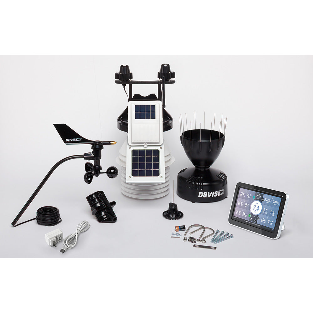 Davis Vantage Pro2 Wireless Weather Station w/WeatherLink Console, 24hr Fan Aspirated Radiation Shield, UV  Solar Sensors [6263]