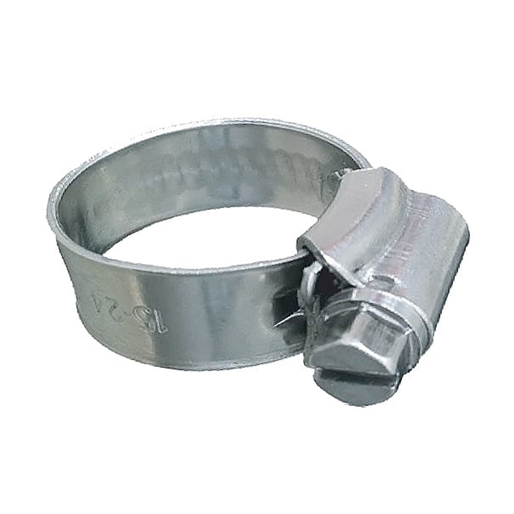 Trident Marine 316 SS Non-Perforated Worm Gear Hose Clamp - 3/8" Band Range - (5/16"  9/16") Clamping Range - 10-Pack - SAE Size 3 [705-0141]